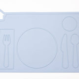 Original+ Montessori Mates® Silicone Placemat - Blue Fog