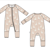 Blush Goose Bamboo Zippy Romper