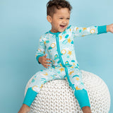 Baby Bamboo Pajamas - Convertible Sleeper  - Astro