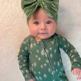 Minimalist Christmas Trees Bamboo Zippy Pajamas