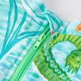 Crocodile Green Girls' Swimsuit