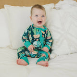 Cactus Cuties Bamboo Zippy Romper - Succulent Bamboo Pajamas