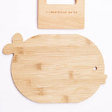 Wooden Kids Cutting Board + Knife Set