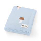 100% Luxury Cotton Swaddle Receiving Baby Blanket - Carmel Mushroom