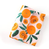 Muslin Baby Swaddle Blanket - Pink Oranges