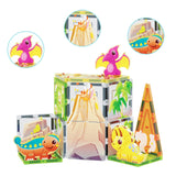 26pc Magnetic Tile Dino Theme Construction Block Set
