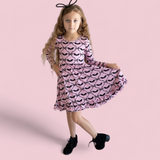 *PREORDER* BATTY BOWS LONG SLEEVE DREAM RUFFLE DRESS