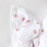 2-pack Cotton Swaddles - Strawberry/Ballet Slipper