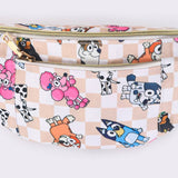 Khaki Checkered Character Fanny Pack