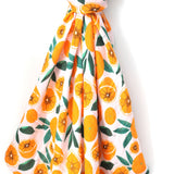 Muslin Baby Swaddle Blanket - Pink Oranges