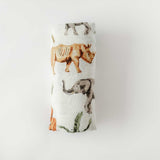 Bamboo Muslin Swaddle - Safari