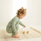 Bamboo Toddler Two-Piece Pajama - Sage Cactus