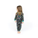 Night Forest Bamboo Long Sleeve Kids Pajama Pants Set