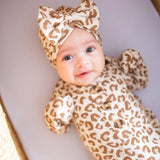 Bow Turban Hat - Leopard