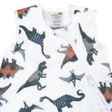 *PREORDER* Cotton muslin sleep sack - Dinos (0.7 tog)