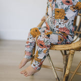 Boho Floral Bamboo Zippy Romper