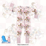 Besties bamboo zippy convertible romper