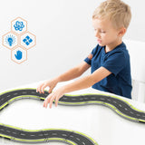 PicassoTiles Magnetic Car Track Set - Speedway Themed Set