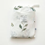 Bamboo Premium Changing Pad Cover - Green Leaves