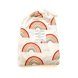 Bamboo Premium Changing Pad Cover - Neutral Rainbow