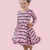 *PREORDER* BATTY BOWS LONG SLEEVE DREAM RUFFLE DRESS