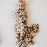 Bamboo Muslin Baby Swaddle - Bohemian Blooms