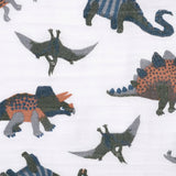 *PREORDER* Cotton muslin sleep sack - Dinos (0.7 tog)