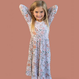 *PREORDER* AUTUMN BLOSSOM LONG SLEEVE DREAM RUFFLE DRESS