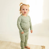 Bamboo Toddler Two-Piece Pajama - Sage Cactus