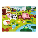 Janod - Jigsaw Puzzle Farm Animals -20 Pieces- 2-4 Years