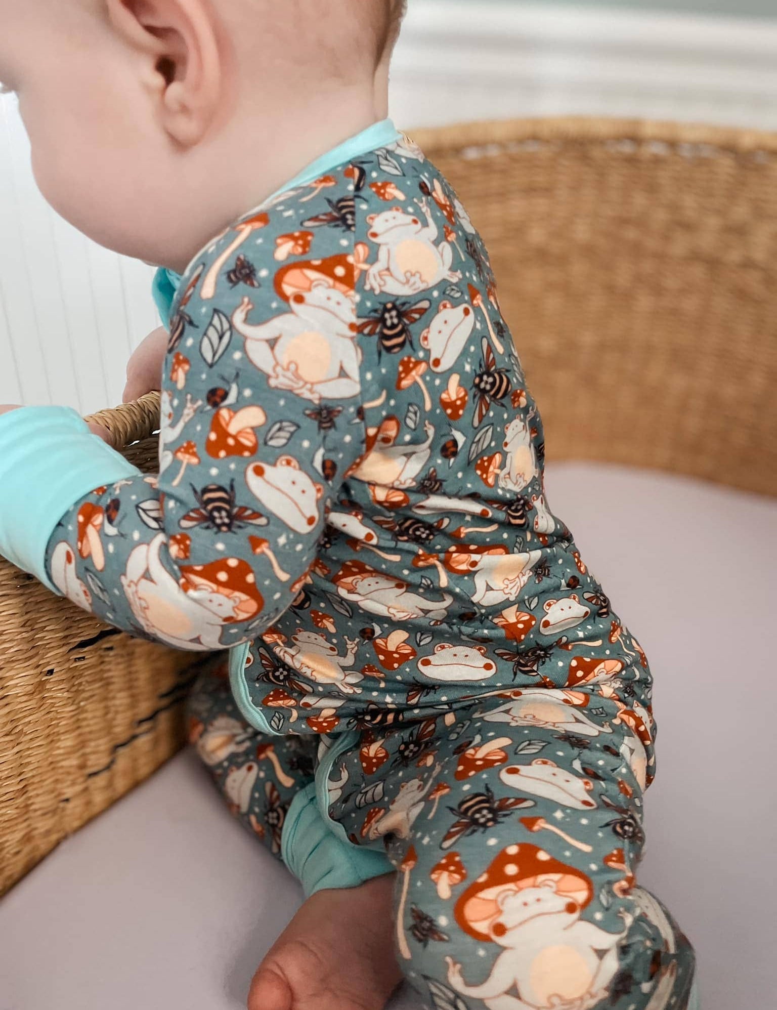 Toad-ally Zen Zippy Bamboo Pajamas