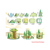 46pc Magnet Tile Building Block Safari Themed Set