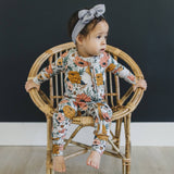 Boho Floral Bamboo Zippy Romper