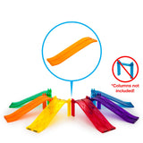 PicassoTiles 6 Piece Race Track Ramp Expansion Pack PTR06