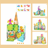 26pc Magnetic Tile Dino Theme Construction Block Set