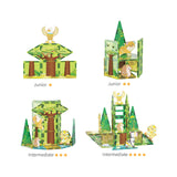 46pc Magnet Tile Building Block Safari Themed Set