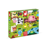 Janod - Jigsaw Puzzle Farm Animals -20 Pieces- 2-4 Years