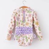 Floral Girls One-piece Swimsuit