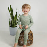 Bamboo Toddler Two-Piece Pajama - Sage Cactus