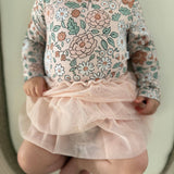 *PREORDER* AUTUMN BLOSSOM DREAM TUTU LONG SLEEVE BODYSUIT DRESS