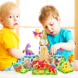 26pc Magnetic Tile Dino Theme Construction Block Set