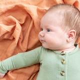 Bamboo Muslin Swaddle - Burnt Orange