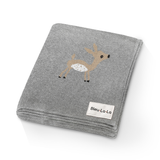 100% Luxury Cotton Swaddle Receiving Baby Blanket - Sage Deer