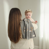 100% Luxury Cotton Swaddle Receiving Baby Blanket - Sage Deer