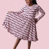 *PREORDER* BATTY BOWS LONG SLEEVE DREAM RUFFLE DRESS