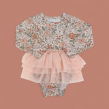 *PREORDER* AUTUMN BLOSSOM DREAM TUTU LONG SLEEVE BODYSUIT DRESS