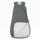 *PREORDER* Cotton muslin sleep sack - Charcoal (0.7 tog)