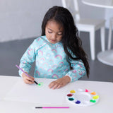 Long-Sleeved Art Smock: Rainbows