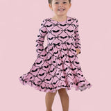*PREORDER* BATTY BOWS LONG SLEEVE DREAM RUFFLE DRESS