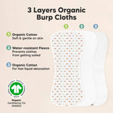 KeaBabies 5-Pack Urban Burp Cloths